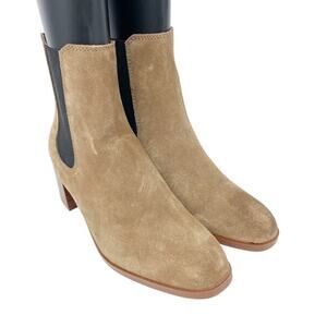 Steve Madden Women's Rhiannon Chelsea Boot Cognac Brown Suede Size‎ 8M